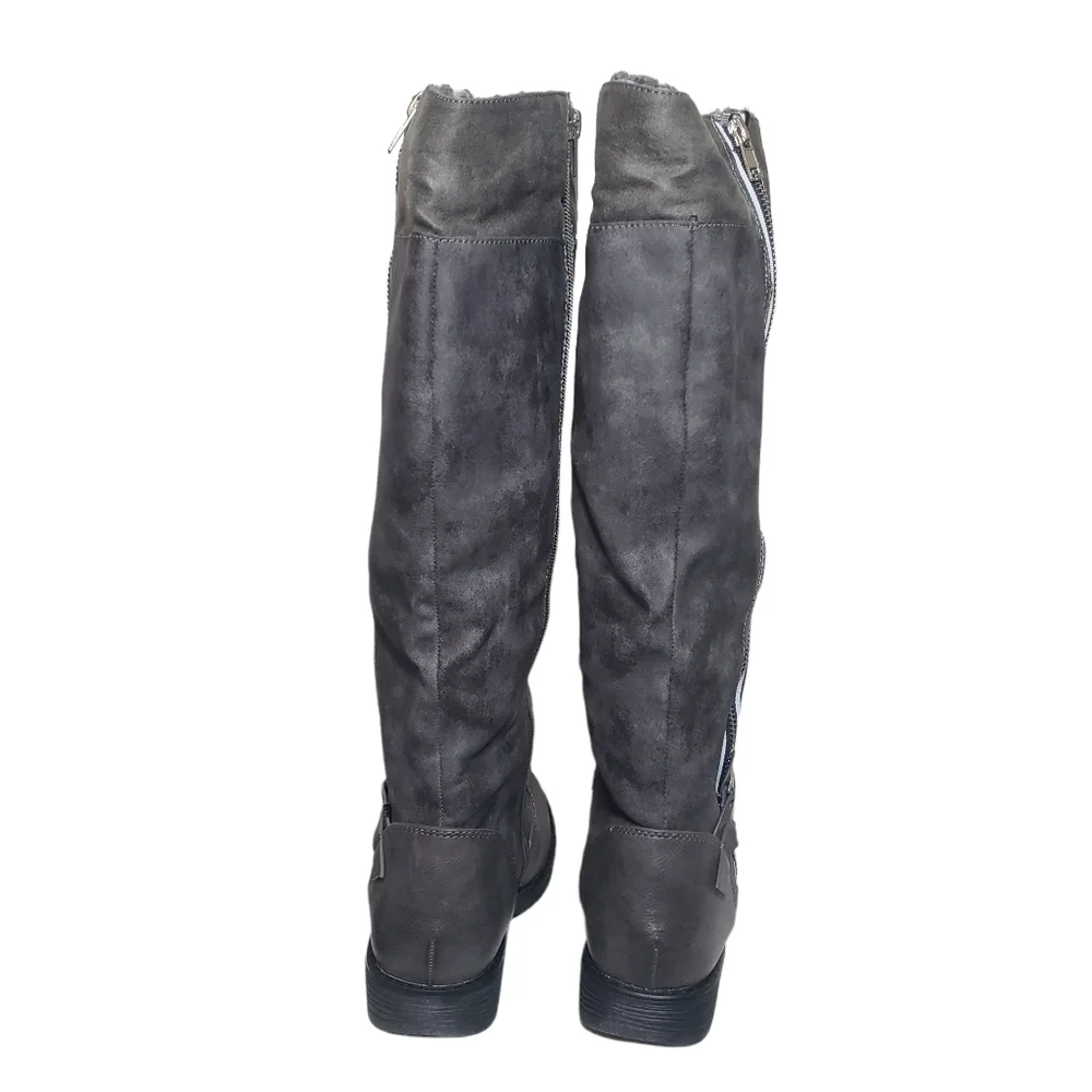 Zigi Soho Gray Stephany Tall Riding Boots Sz 7